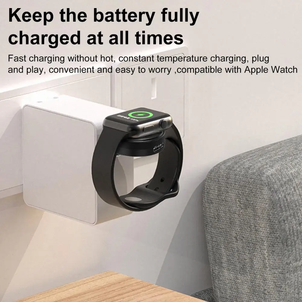 Беспроводное зарядное устройство для часов магнитное Apple Watch USB Type-C док-станция