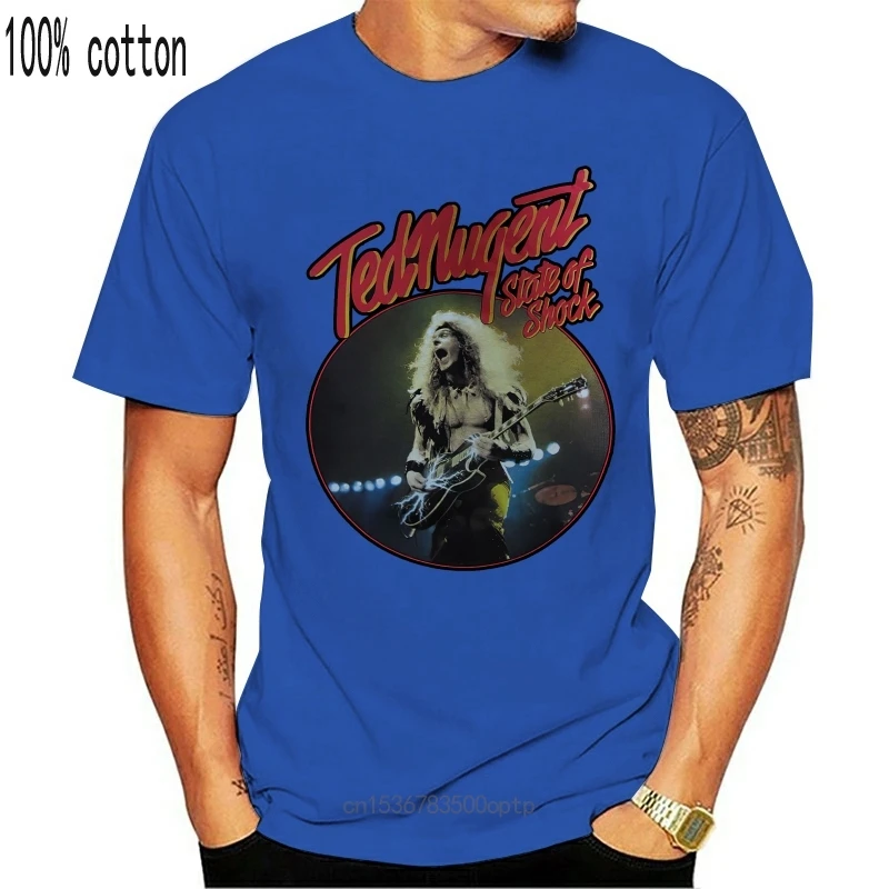 

Mens Clothes Ted Nugent - State Of Shock Tour '79 T-shirt (S-XXXL) Brand
