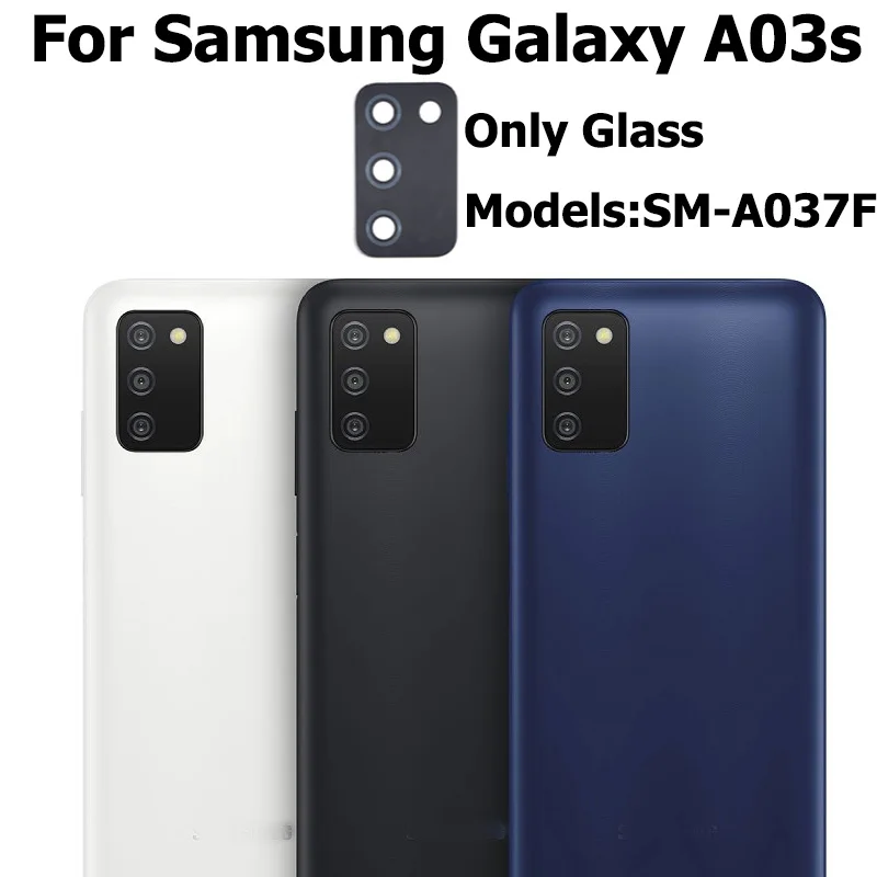 2 шт., стеклянные линзы для Samsung Galaxy A03S