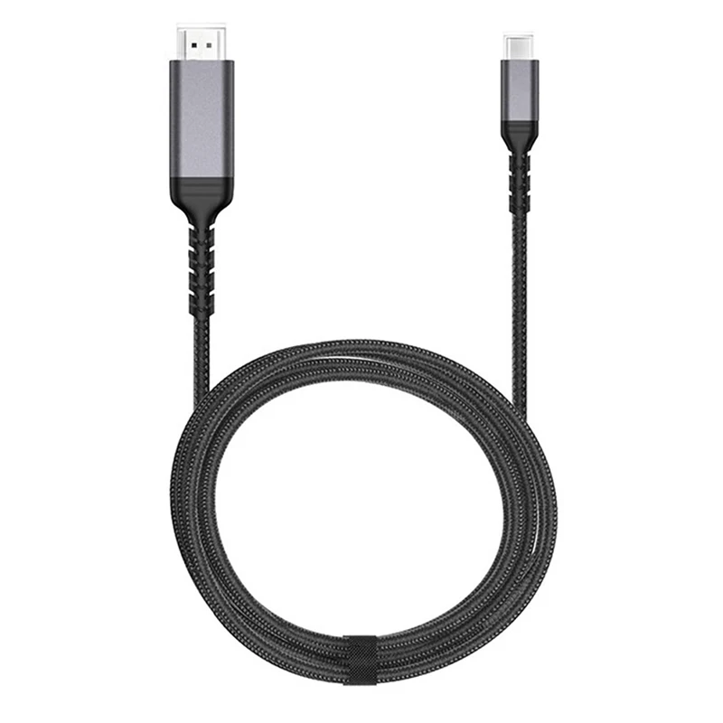 

Кабель USB C-HDMI, 4K, 60 Гц, Тип C-HDMI, совместимый с телефоном, компьютером, подключенным к телевизору, кабель HDMI HD с одинаковым экраном