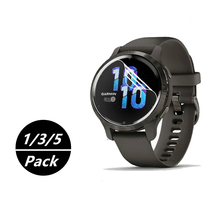 

Screen Protector Hydrogel Film For Garmin Venu 2/2S Protective Cover Films For VENU2 Smartwatch (Not Glass) 1-5 Pack