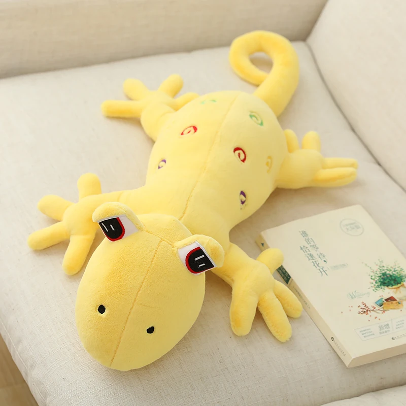 60-120cm Kawaii Gecko Plush Toy Cute Lizard Doll Soft Stuffed Reptileanimal Pillow Cushion Christmas New Year Gifts for Girls - купить по