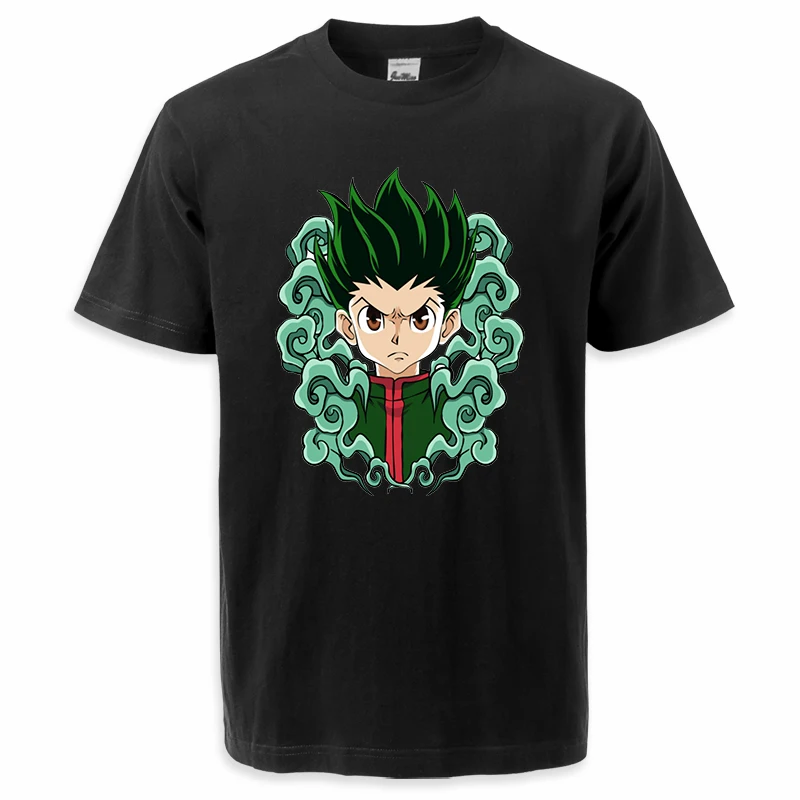 

Hunter X Hunter Япония горячие аниме мужские футболки 2022 Лето Killua Zoldyck футболка дышащие Большие футболки Высокое качество топы