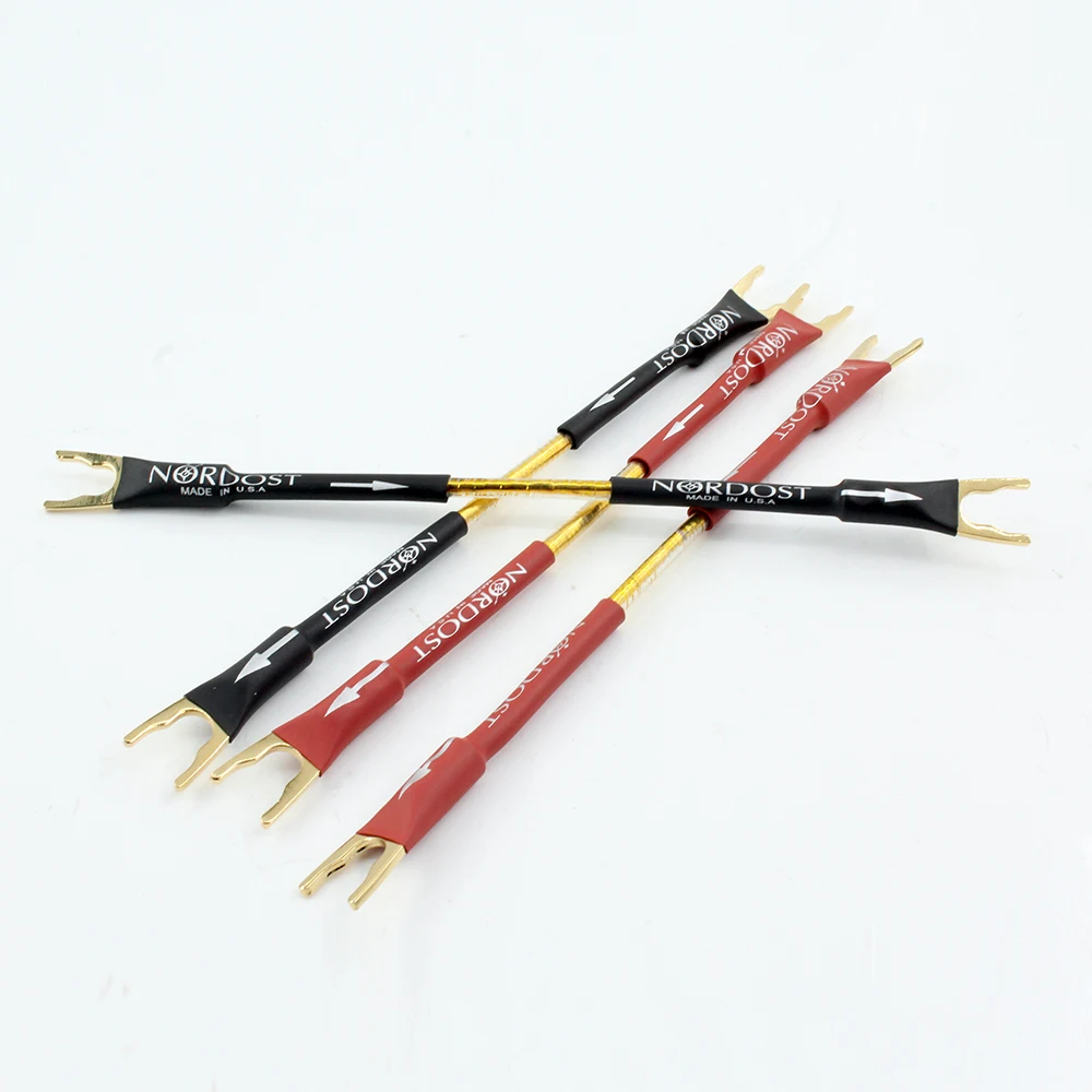 4pcs Speaker Bridge/Jumper Audio Cable 5N OCC Silver Plated Jumper