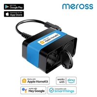 meross homekit outdoor smart eu plug with 2 sockets wlan outdoor steckdose wi fi outlet for alexa google assistant smartthings