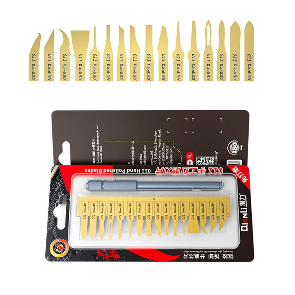 Qianli 011 лезвия ручной полировки для телефона BGA ЦП Съемный нож Открытие ремонта iPhone