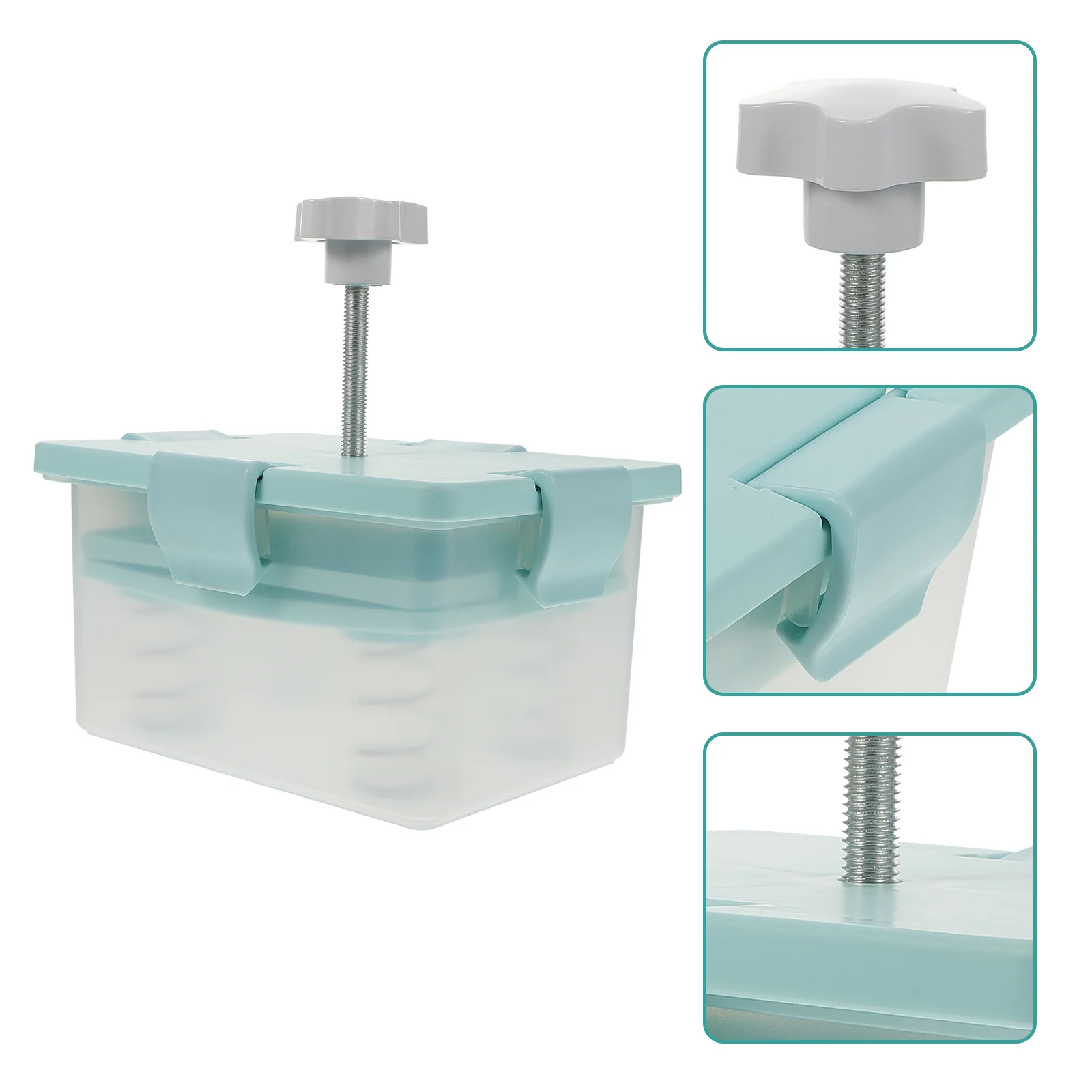 

Tofu Presser Box Press Maker Vegan Mold Diy Container Drainer Drain Squeeze Adjustable Block Pressing Storage Household Making
