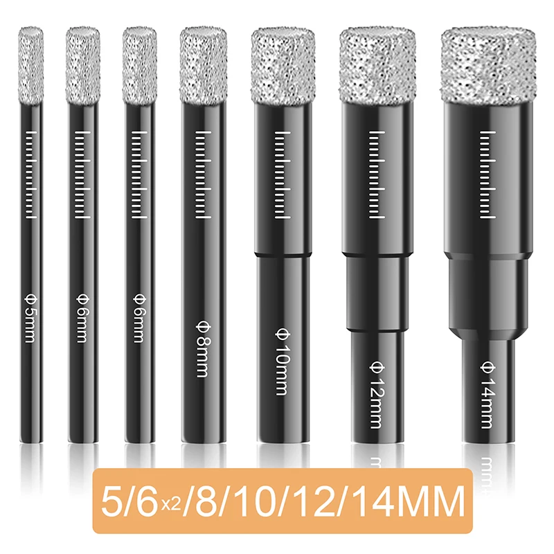 

Алмазное сверло для сухой керамической плитки с пайкой, буровые долота, мраморные гранитные стекловидные открыватели для отверстий в плитке, инструмент для перфорации по дереву