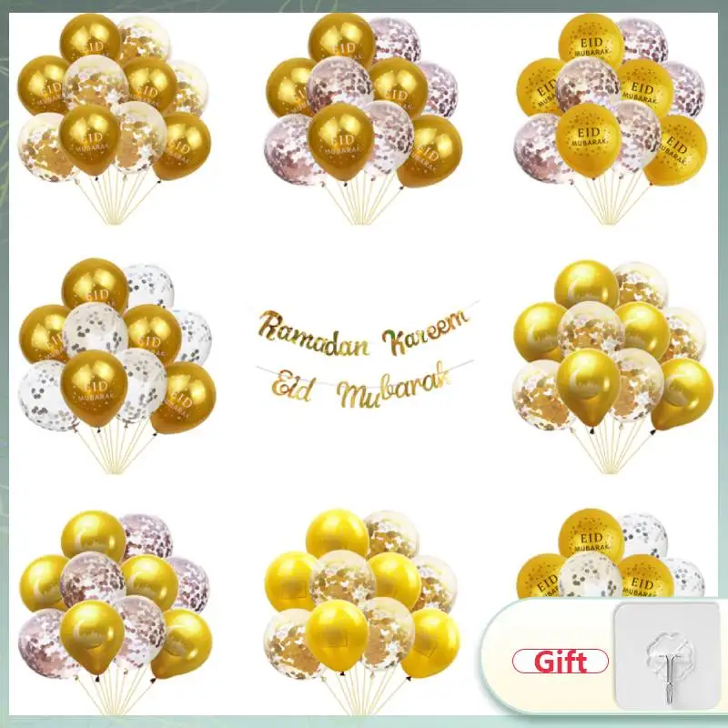 

10Pcs Eid Mubarak Latex Balloon Ramadan Kareem Decoration Air Globos Ramadan Mubarak Muslim Islamic Festival Party Supplies 2023