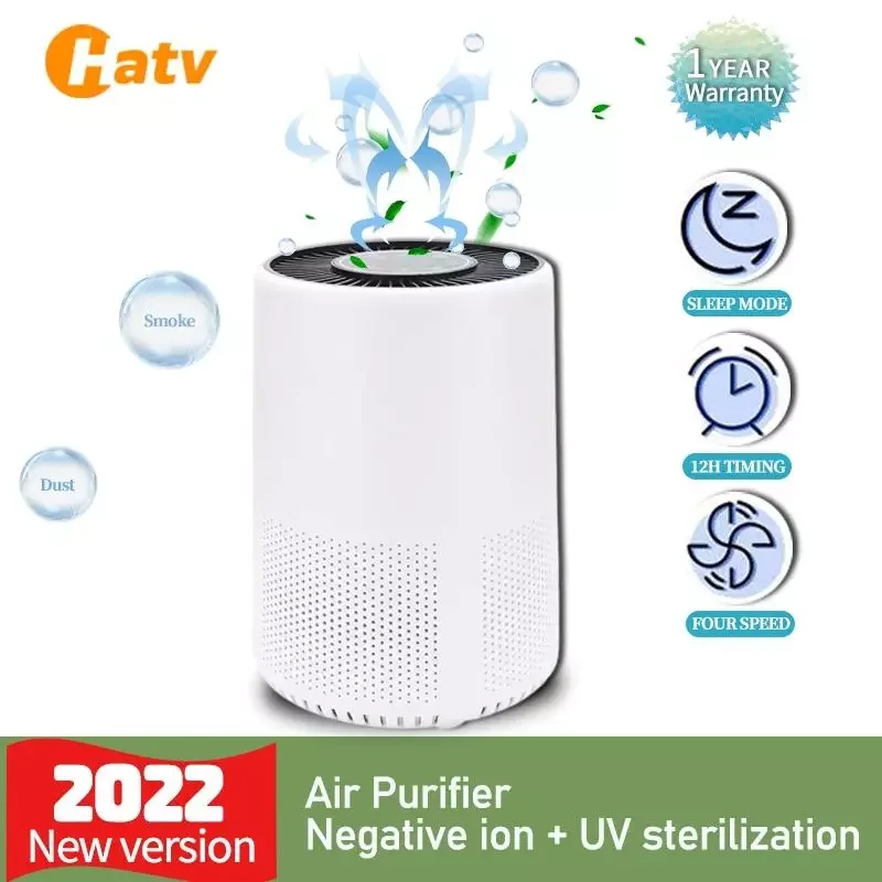 

Высокомощный очиститель воздуха HATV, умный фильтр HEPA, отрицательный фотоэлемент PM2.5, домашнее удаление дыма, пыли, запаха, формальдегида