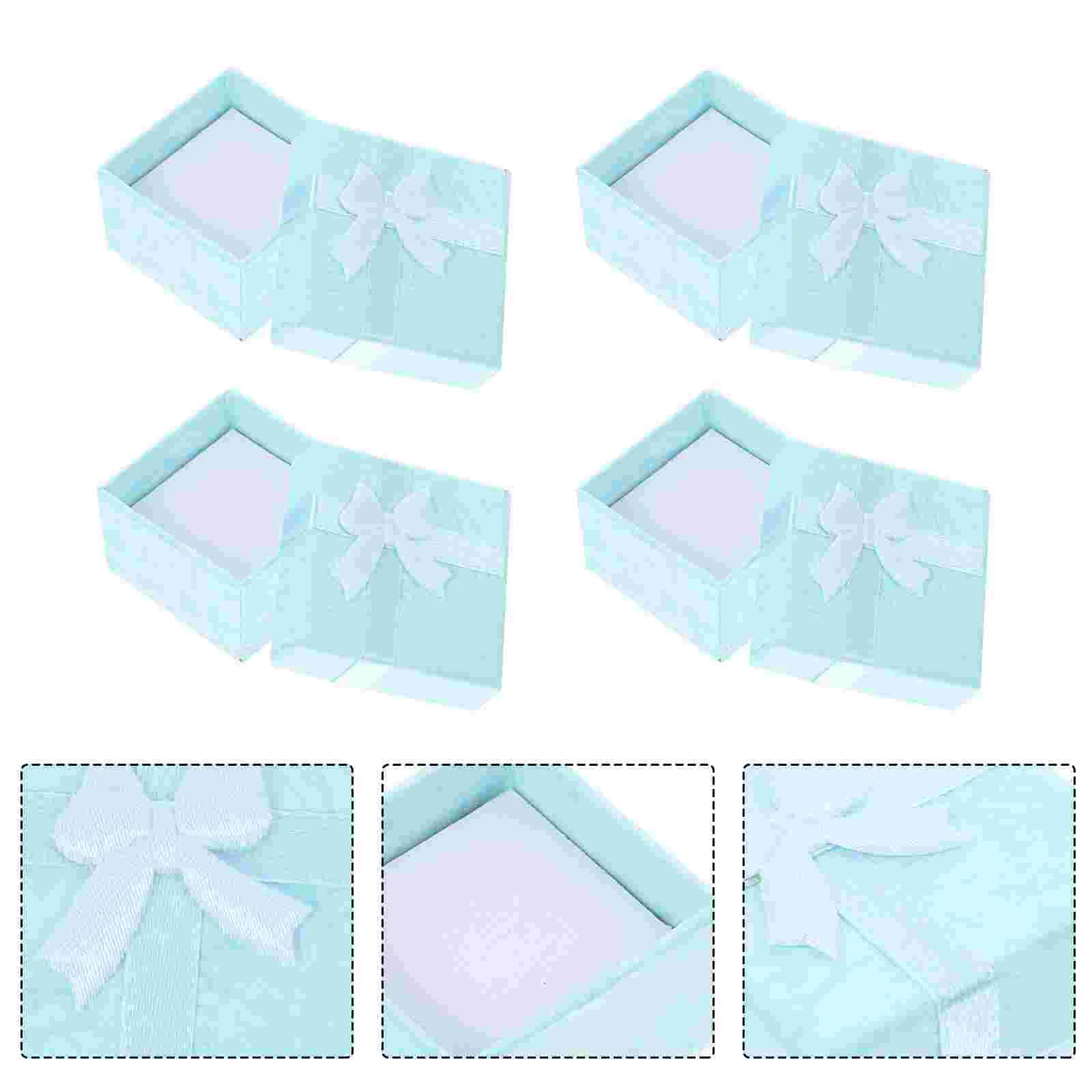 16-шт. Коробки для хранения с крышками. Органайзер колец. Картонные ювелирные