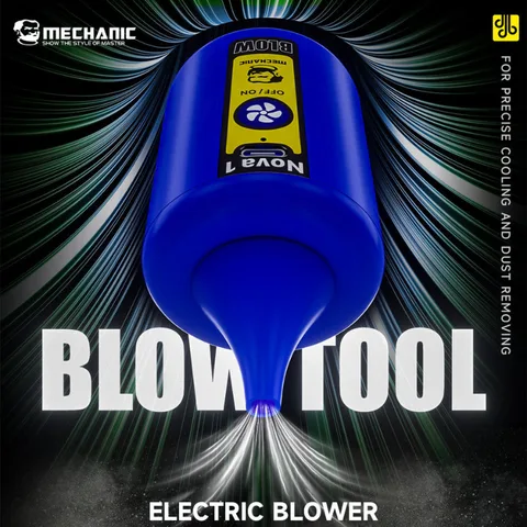 Беспроводной вентилятор MECHANIC NOVA1, 3-скоростной, 4,1 кПа, воздушная тряпка, 40 минут, время работы, двойные насадки, легкий вес для электроники/печатных плат/пыли