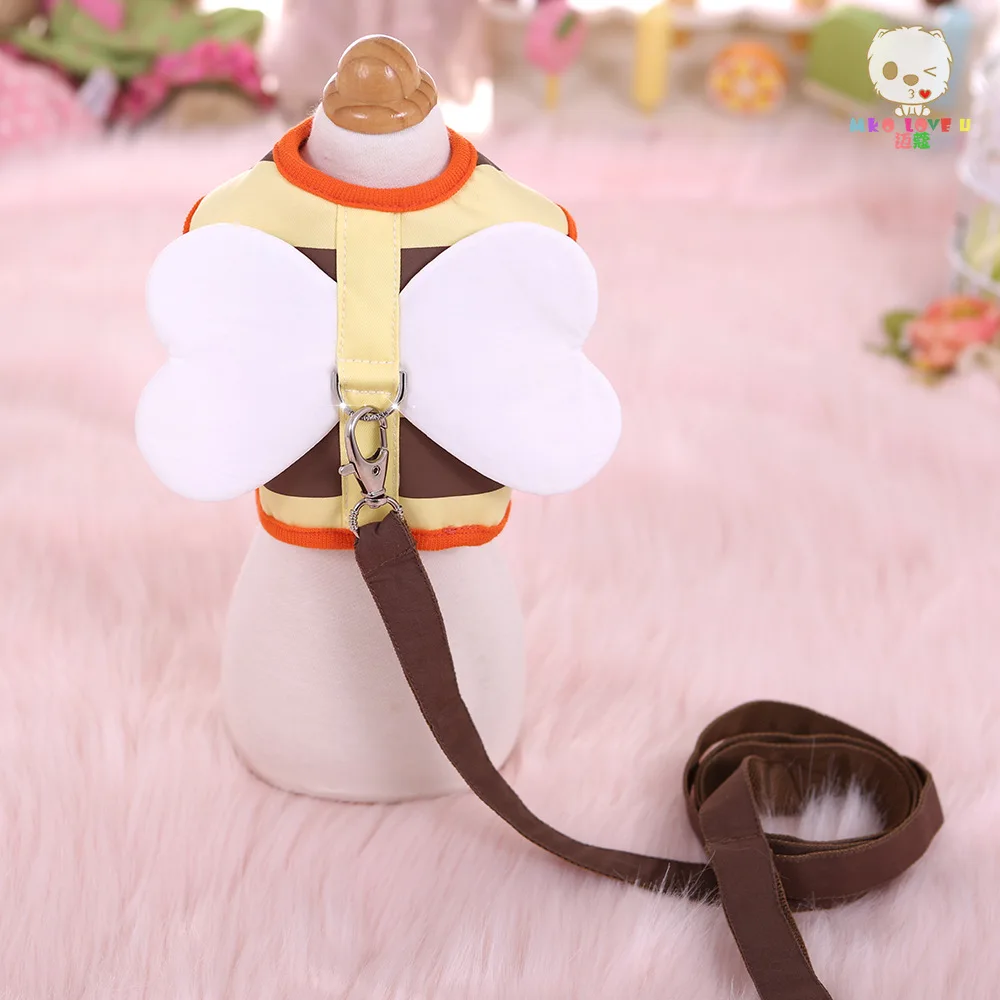 

Cosplay Animal Pet Harness With Leash Beast Strap Traction Rope Bow Collar Skirt Cute Cat Dog Small Chihuahua Pugs Vest Supplies