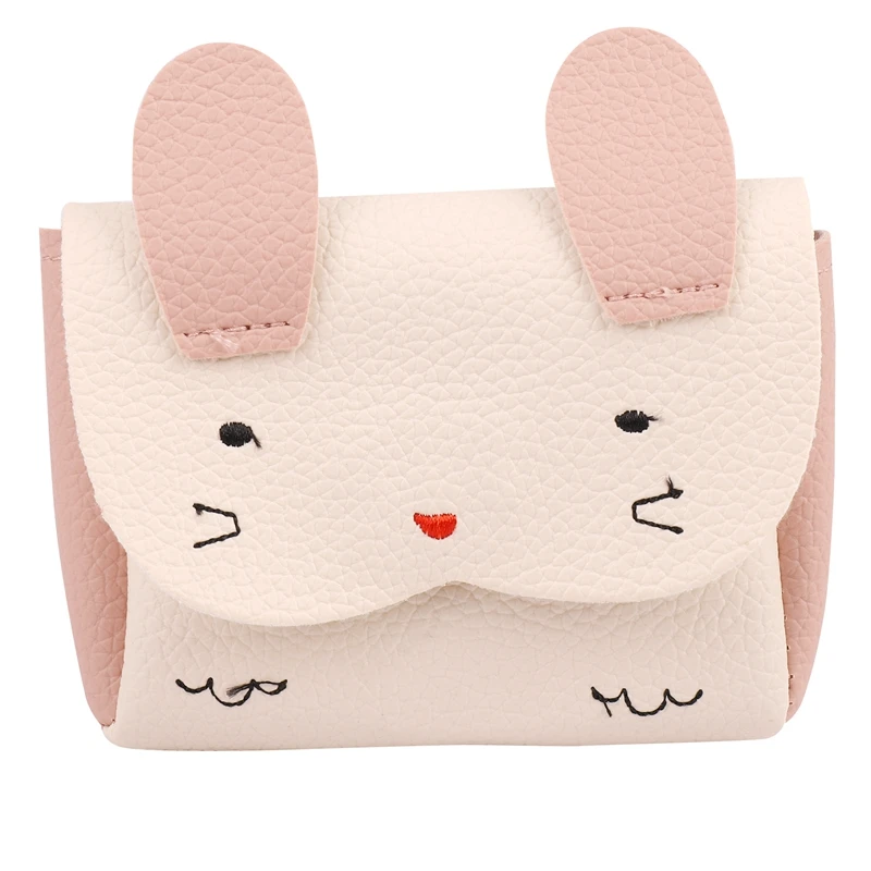 

Little Girl Purse Cute Rabbit Shoulder Bag Mini Crossbody Satchel(White)