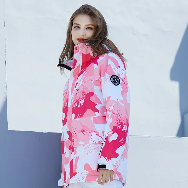 Новая женская зимняя Лыжная куртка теплая ветрозащитная водонепроницаемая для