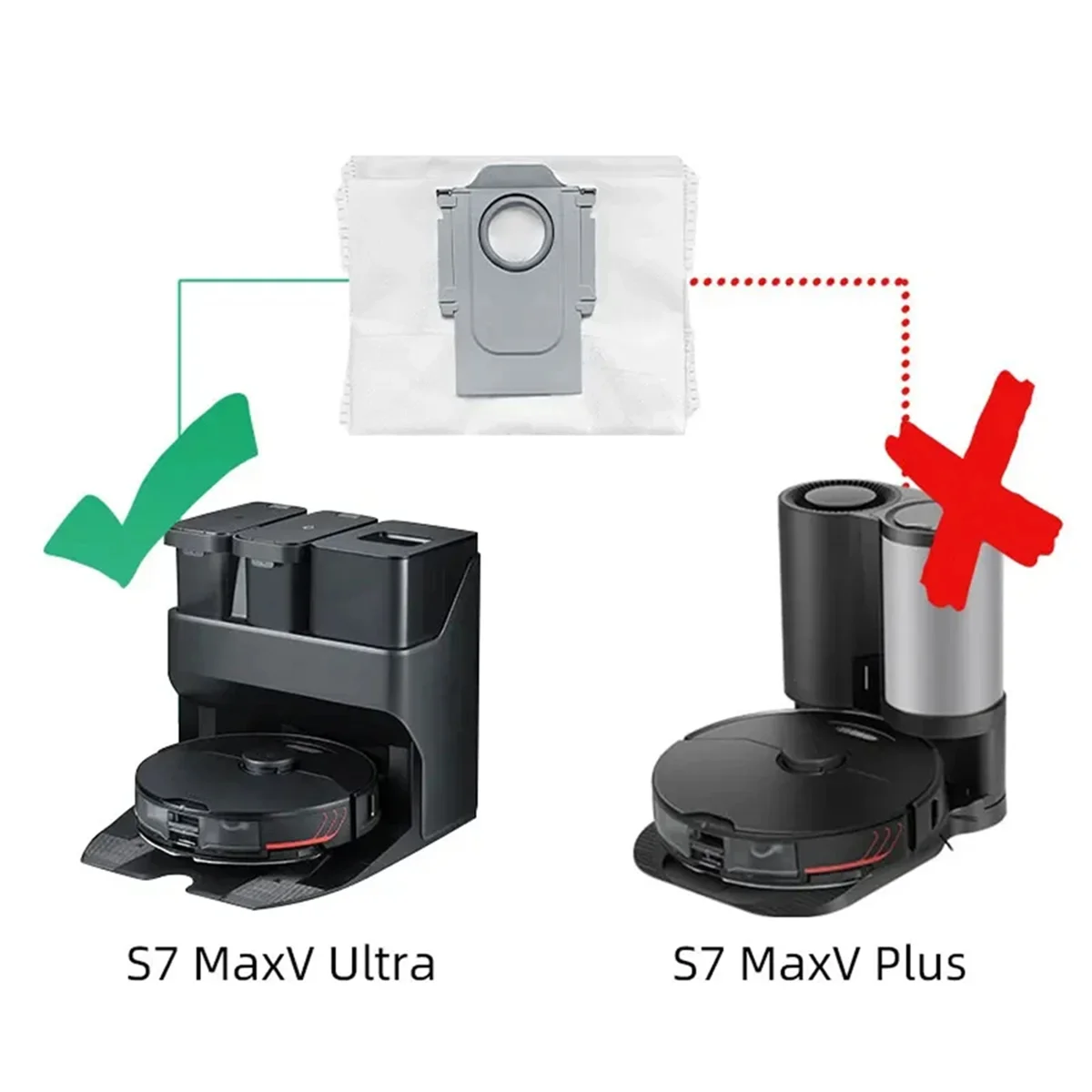 Dust Bag for S8+ / S8 Pro Ultra S7 MaxV + Max+ Q5+ Vacuum Self-Empty Dock