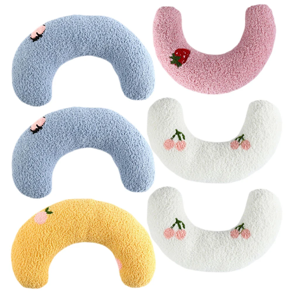 

6 Pcs U Shaped Cat Pillow Pillows Indoor Cats Plush Mha Neck Calming Blanket Small Animal Puppy Little Sleeping