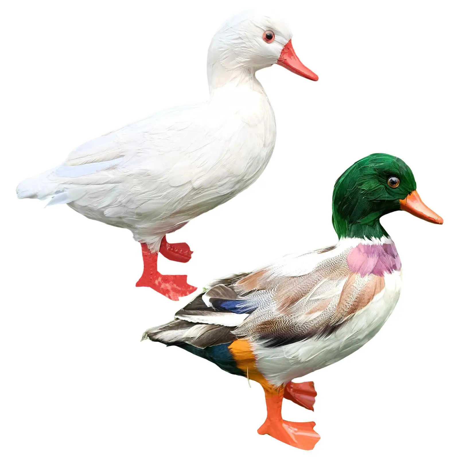 

Декоративные садовые статуи утка, сделай сам, окрашенная миниатюрная для наружного и внутреннего декора, подарок на новоселье