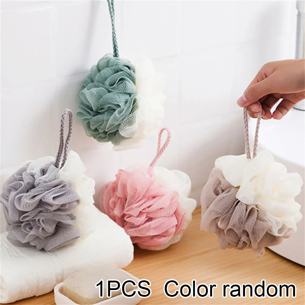 

Soft Bath Ball Shower Mesh Foaming Sponge Body Scrub Exfoliating Back Brush Skin Cleaner Bath Bubble Ball Skin Care Accessories