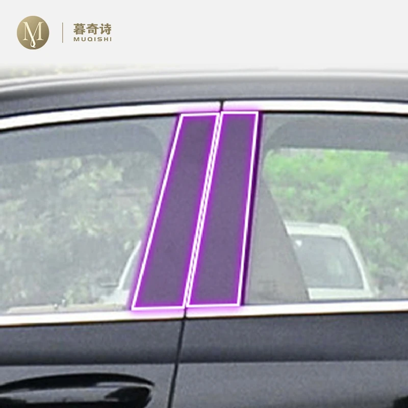 

For Lexus ES 2018-2023Car Exterior Body film B C Window pillar Scratch prevention Repair membrane TPU PPF Film Accessories refit