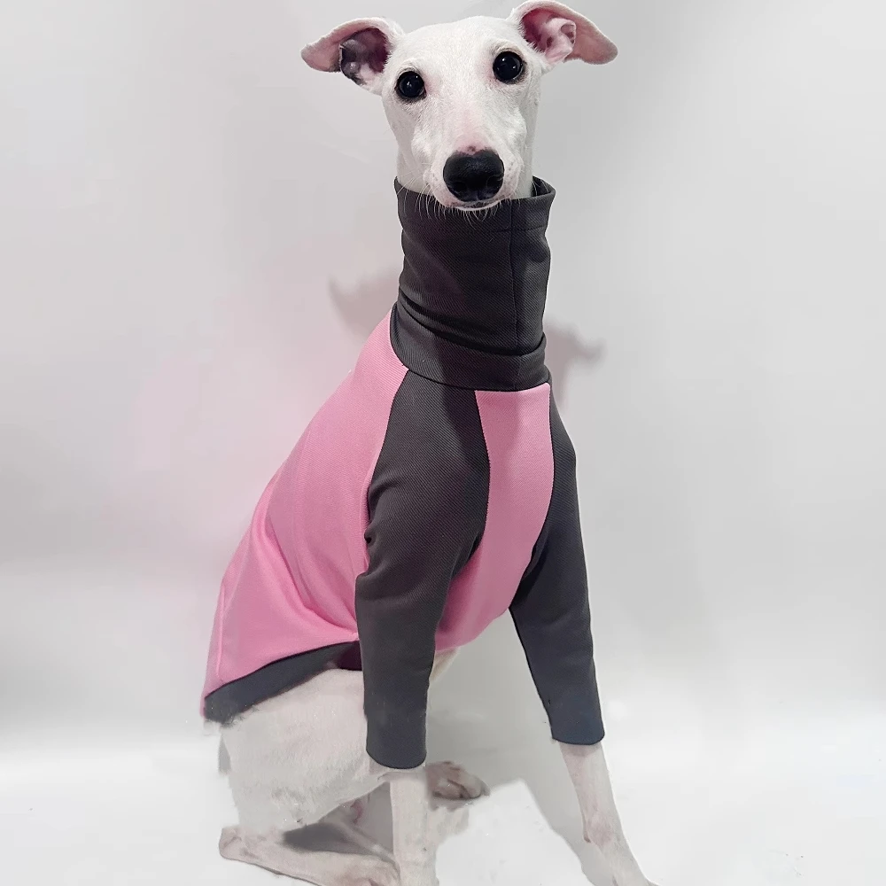 Одежда для собак средней длины весна-лето футболка с высоким воротом борзых