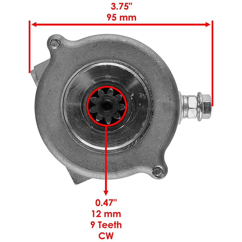 Фото 9-зубчатый стартер CW для Honda CRF450 CRF450X 2005-2018 CRF 450 X 18852 31200-MEY-671 №5
