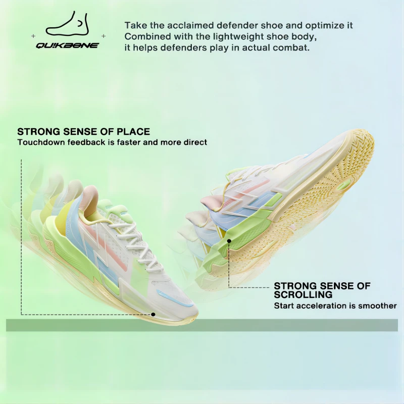 361 Degrees BIG3 4.0 Quick Men's Basketball Sports Shoes Wear-Resistant Non-Slip Mesh Breathable Low-Cut Sneaker Male 672321105