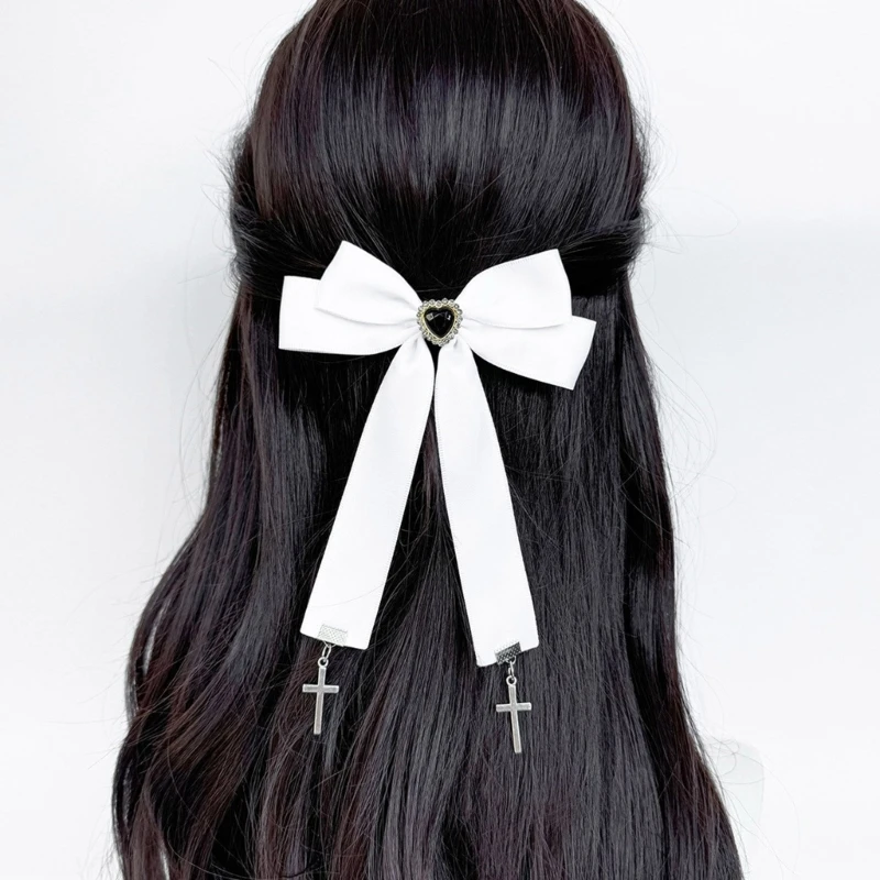 95AB Заколка для волос с бахромой Заколки 2000-х годов сбоку девочек Модное украшение