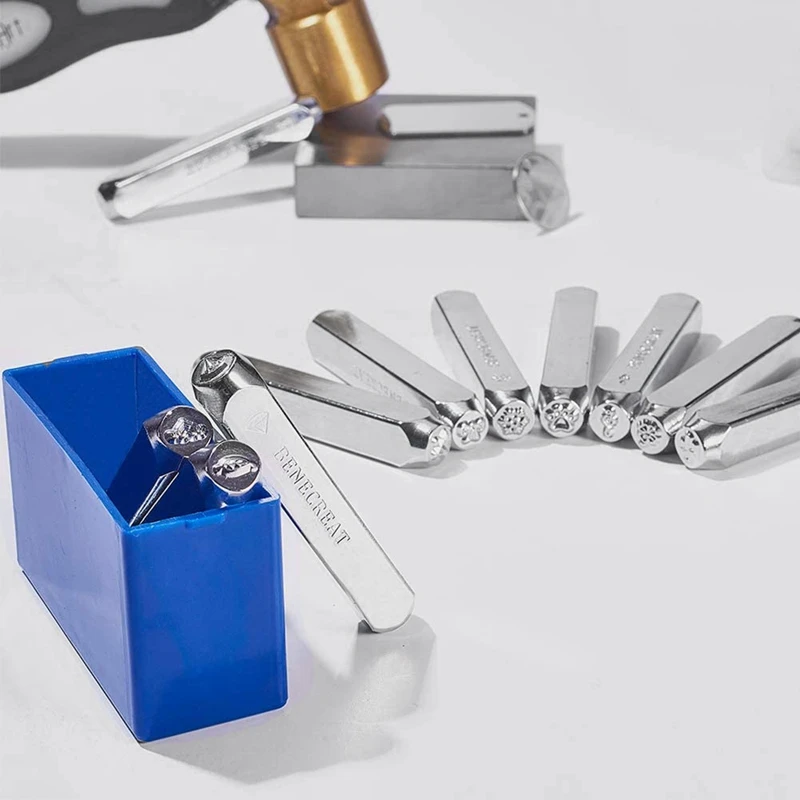 Штамповочный Инструмент для штамповки 6 мм алюминиевый кожаный символ