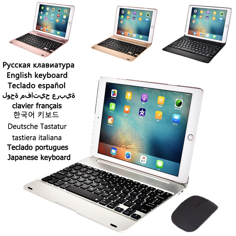

Cover for iPad 9.7 Case 5th 6th Gen Keyboard Case for iPad Pro 9.7 Air 2 9.7 2017 2018 Keyboard Funda All-in-one Keyboard Cover