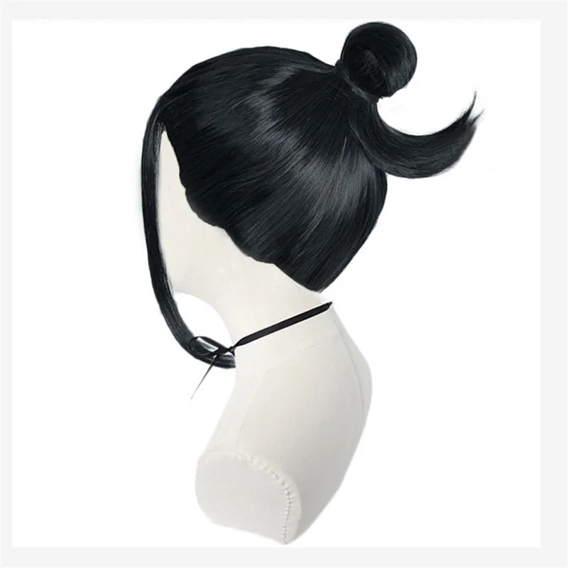 Парик для косплея из аниме Suguru Geto Kenjaku парик черных синтетических искусственных