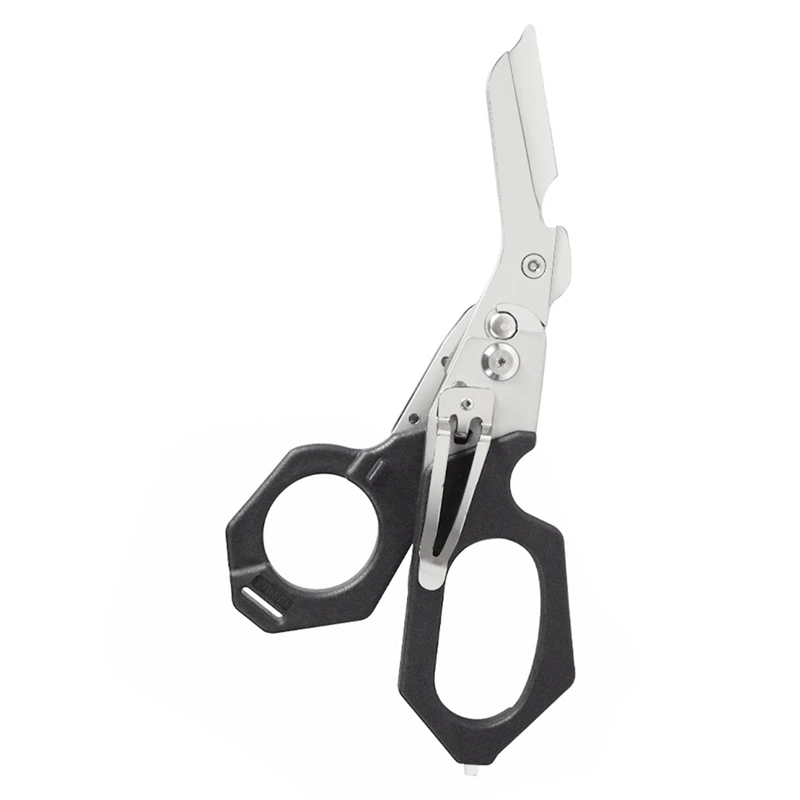

Multifunction Shears, Multi-Tool, Stainless Steel Folding Sheers With Automatic -Up Slicer,Metal Cutter,Glass Breaker