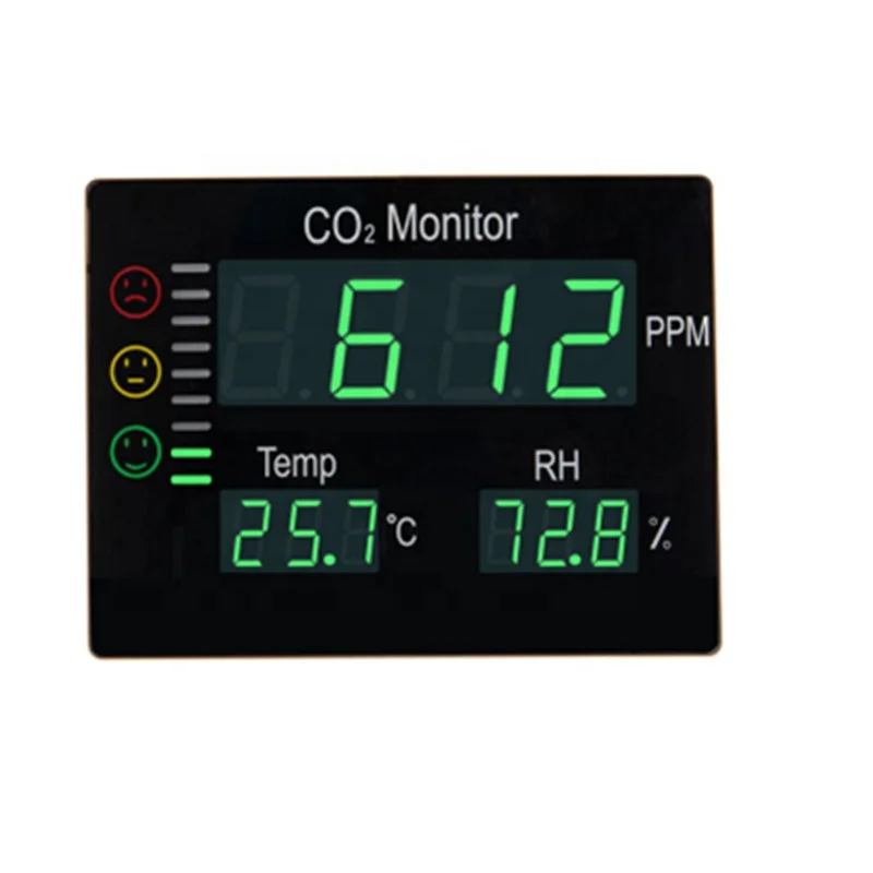 

New LCD Digital Carbon Dioxide CO2 Monitor air quality tester Wall Mount Air Temperature Meter
