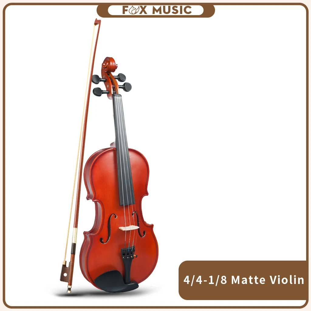 Матовая отделка набор для акустической скрипки 4/4 3/4 1/2 1/4 из липы с луком браза