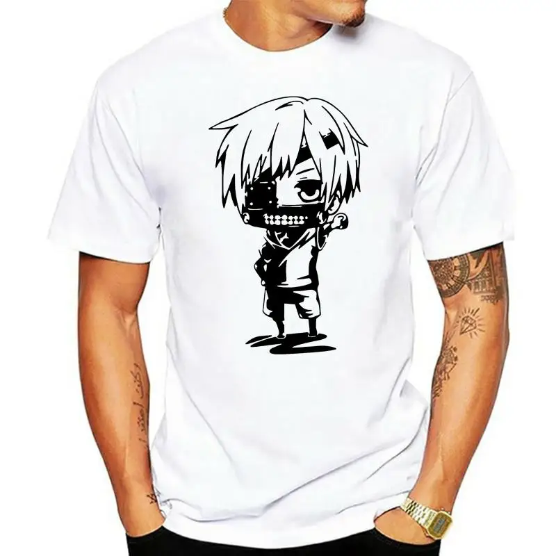 Футболка Tokyo Ghoul маска для лица Chibi Ken Kaneki топ в стиле аниме крутая подарочная