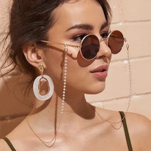 Fashion Eyeglasses Chain Imitation Pearl Beaded Chain for Women Necklace Bracelet Sunglasses Eyewear