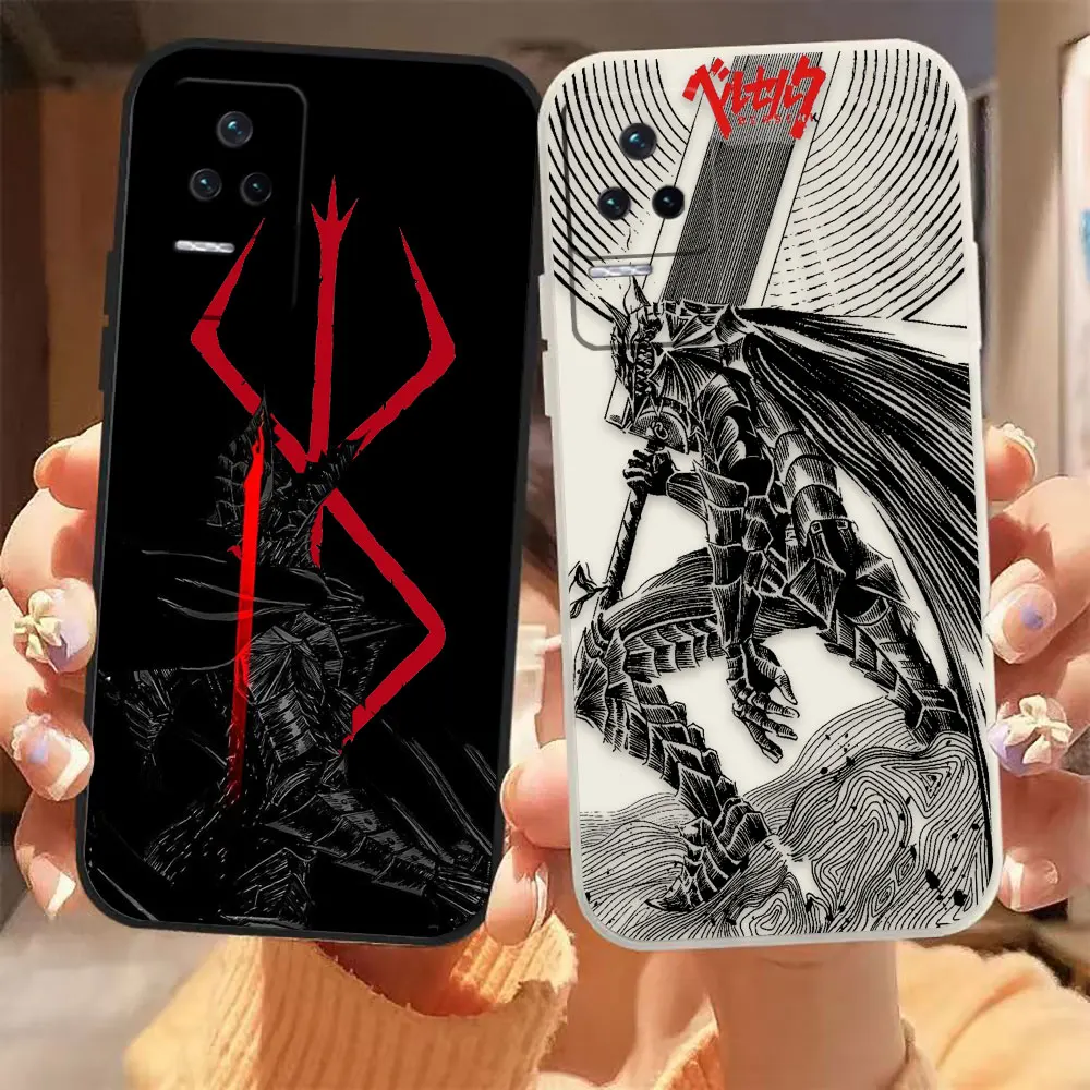 

Comic Berserk Guts Phone Case For Redmi K60E K60 K50 K40S K40 K30 K20 12C 10C 9A 8 10X 10A 10 Pro 4G 5G Gaming Case Fundas Shell