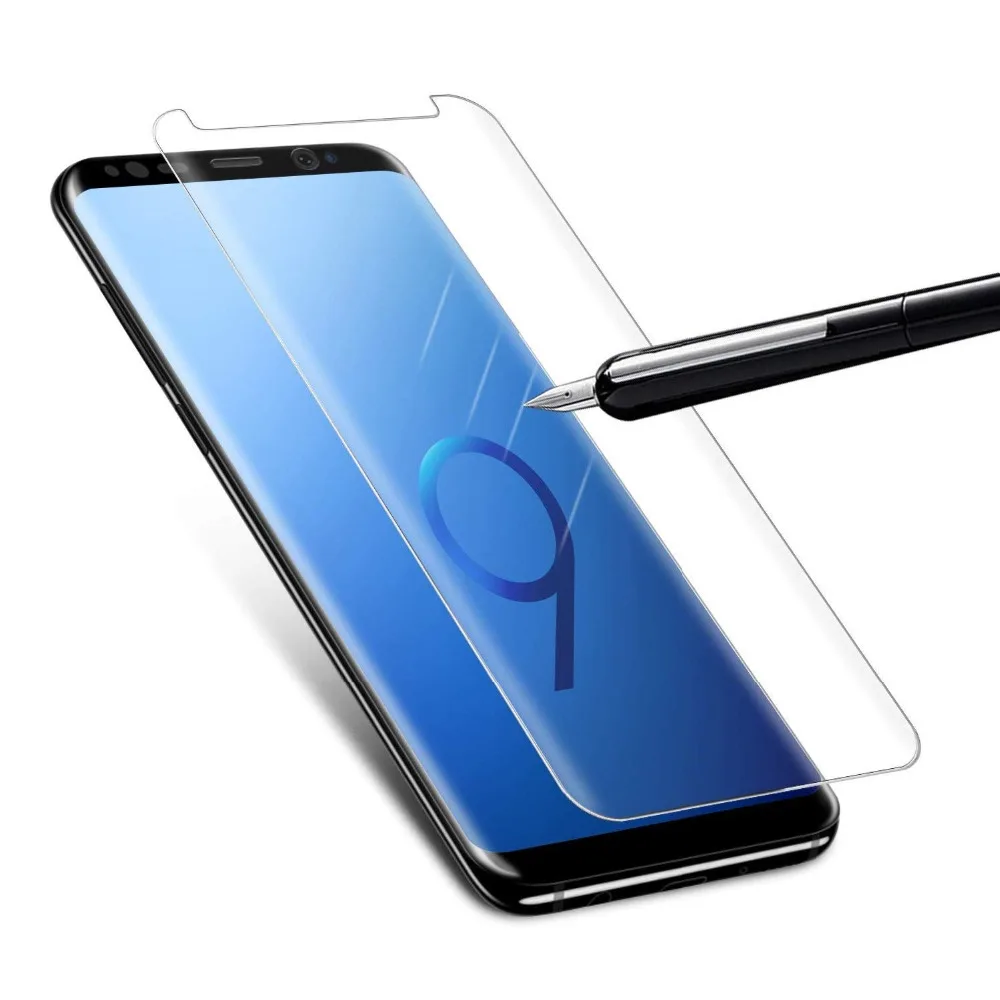 

Protector de pantalla de vidrio templado curvo 3D para SAMSUNG Galaxy S7 Edge S8 S9 10 Plus Note 8 9 10 Pro, cubierta completa