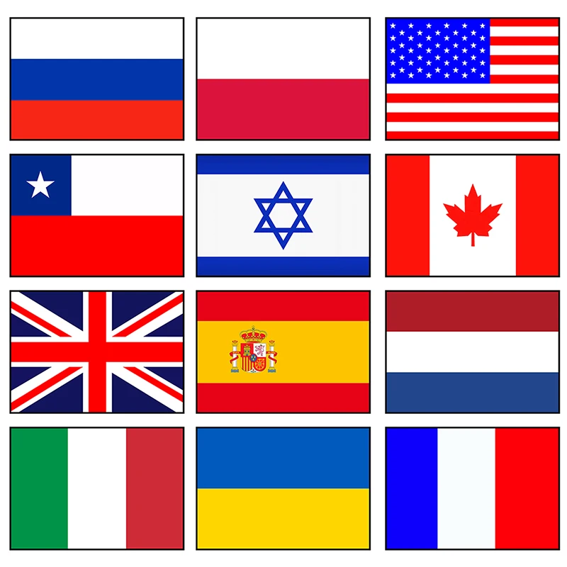 

National Flag Wall Hanging Country Flag Non-woven Canvas Painting Unframed Pictures Living Room Home Decoration Office Decor