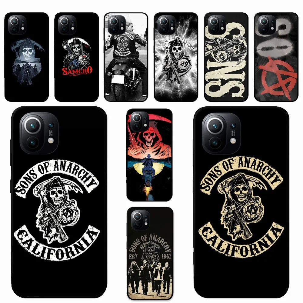 Чехол для телефона Американские ТВ Сыны анархии Xiaomi Mi 5X 8 9 10 11 12 lite pro 10T PocoX3pro PocoM3 Note