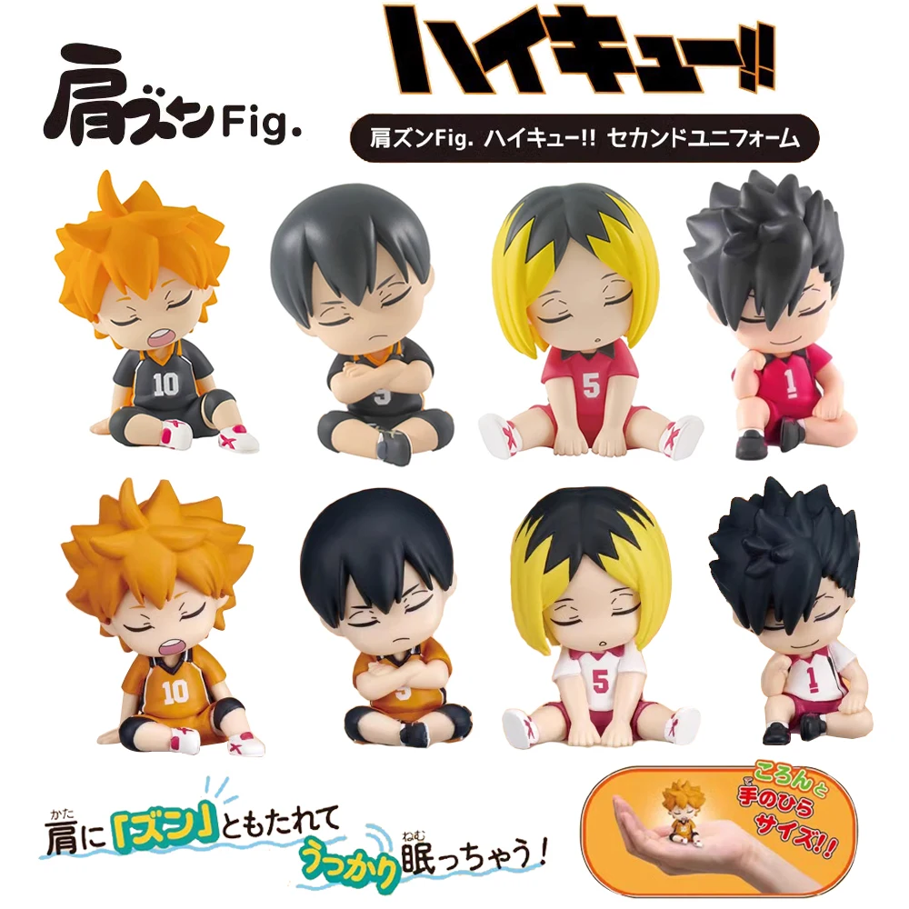 Фото 4 шт./1 комплект фигурки Haikyuu, Shoyo Hinata Tobio Kageyama, положение сна, Kozume Kenma Tetsurou kuroo, Игрушечная модель куклы №1