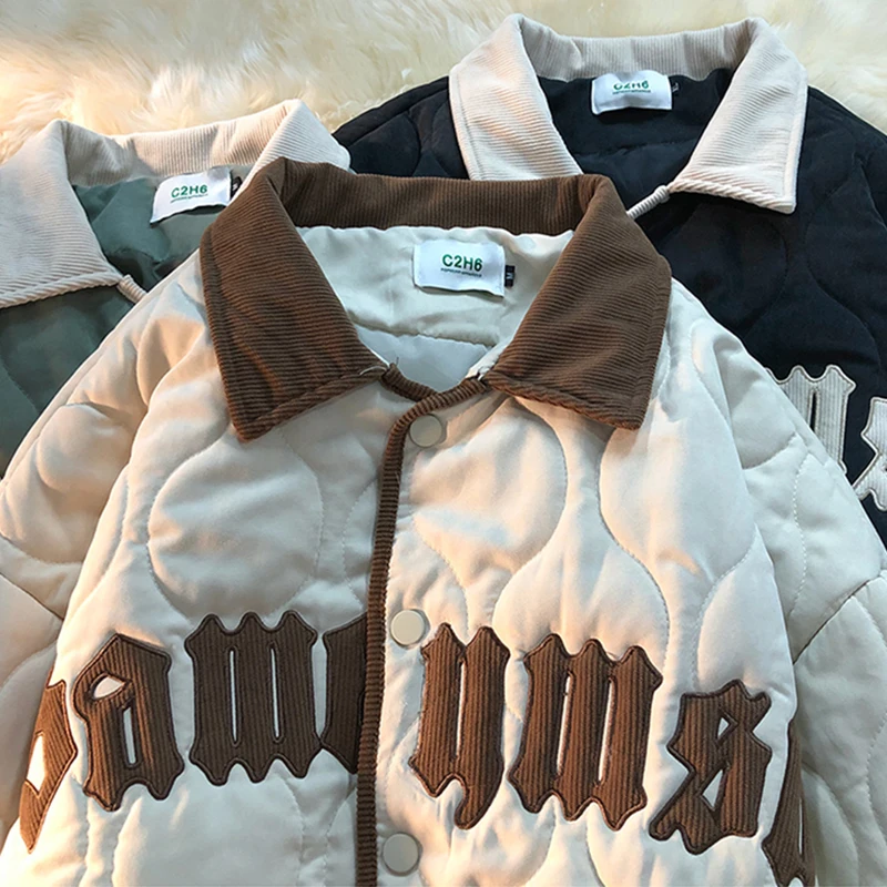 

2022 Women White Varsity Bomber Parka Y2k Winter Korean Jacket Female Baseball Basic Jakets Cardigan For Women Coat Wholesale