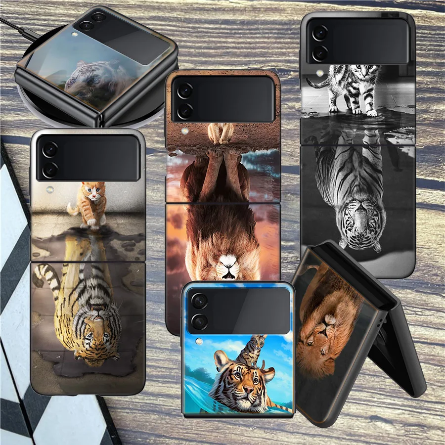 Прозрачный силиконовый чехол-книжка для телефона Samsung Z Flip 3 4 5