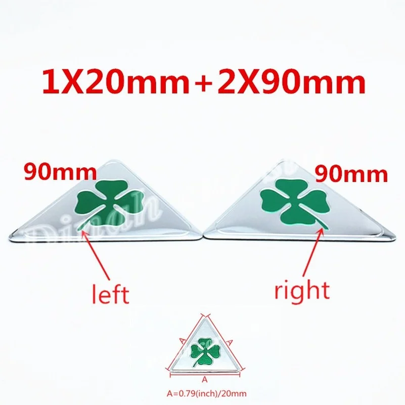 Автомобильные аксессуары Alfa Romeo Green Delta 3 шт. наклейка-эмблема значок наклейки 1 20