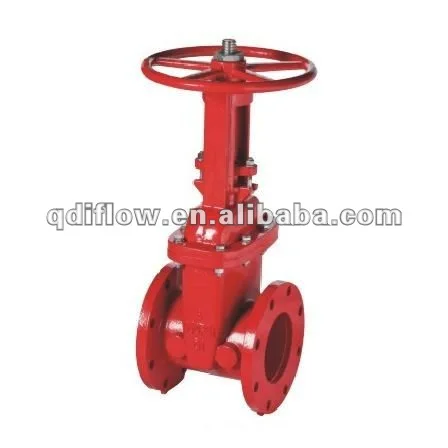 AWWA C509 OS &amp Y запорный клапан FM одобрен/FM пожарный