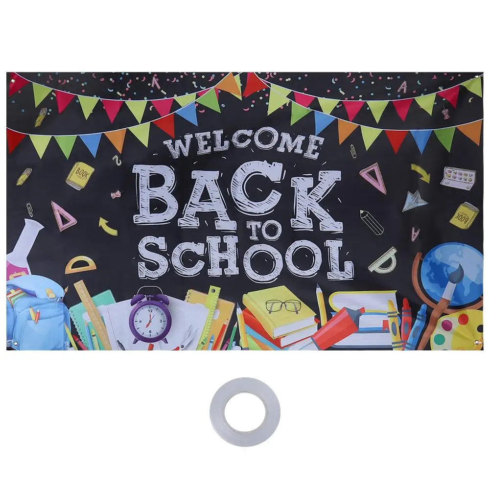 Добро пожаловать Снова в школу баннер 70x40 дюймов ранний школьный фотореквизит