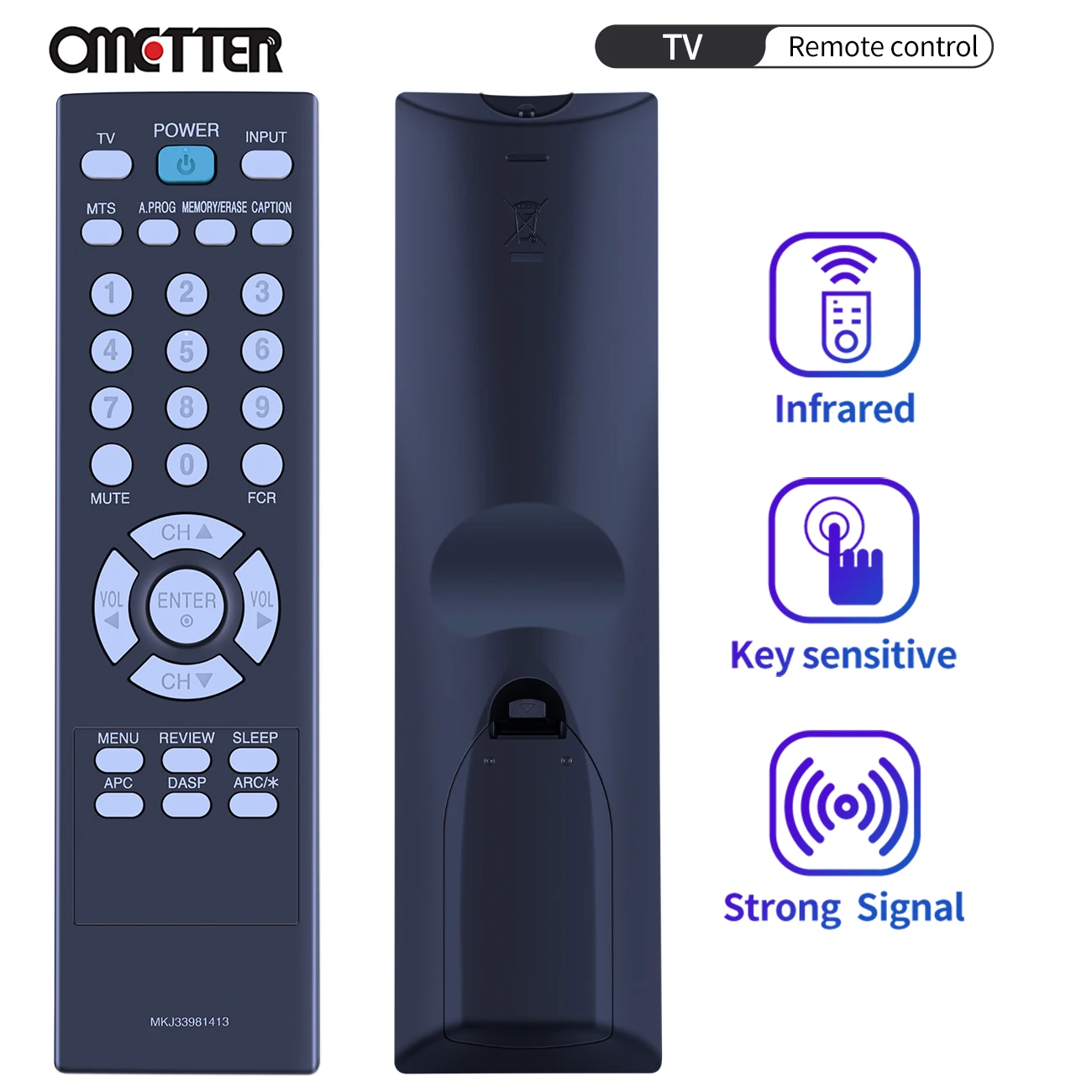 

NEW MKJ33981413 for TV Remote Control Compatible with AKB74115501 Fernbedienung