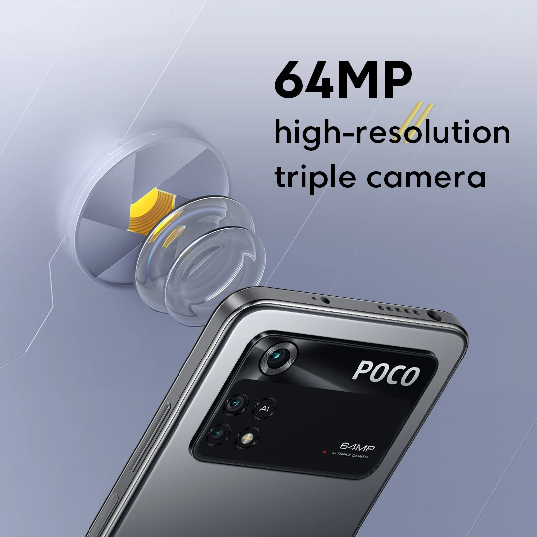 global version poco m4 pro 4g smartphone 128gb256gb helio g96 octa core 90hz amoled 33w pro fast charging 64mp camera nfc free global shipping