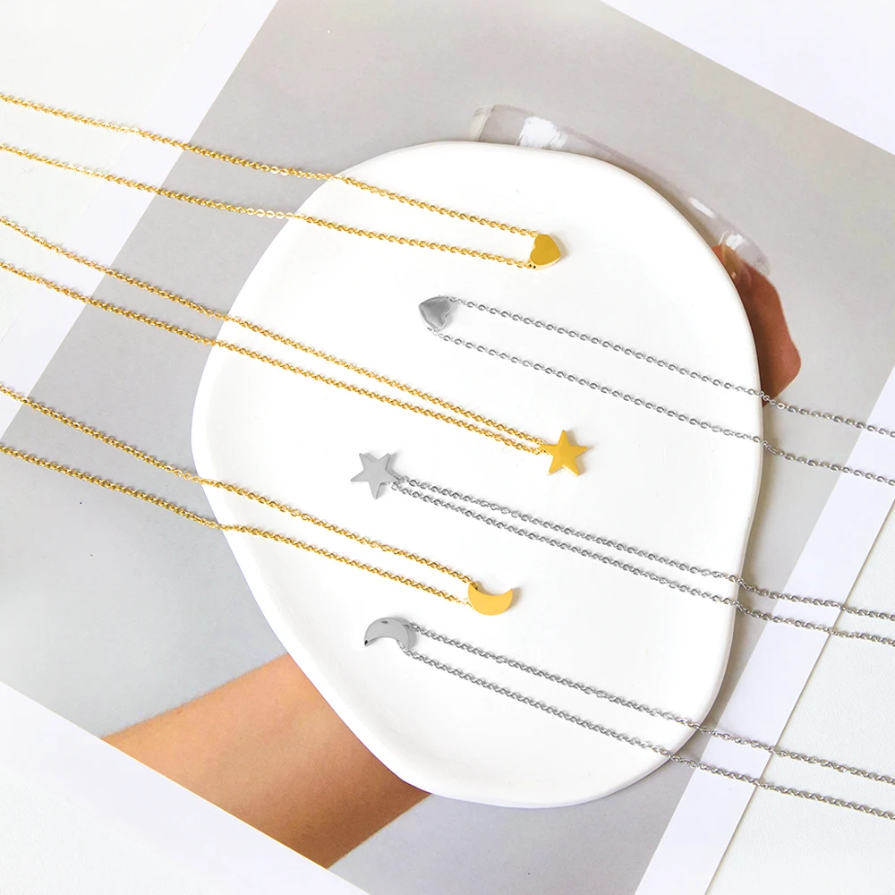 2022 ожерелье с подвеской в виде звезды из нержавеющей стали богемный чокер