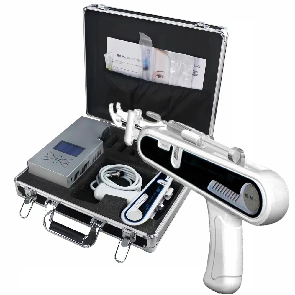 

IKEME Prp Experimental Equipment Beauty Gun Anti-wrinkle Moisturizing Mesotherapy Gun Machine With Catheter and Presser foot